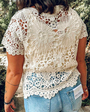 Crochet Button Top | Natural