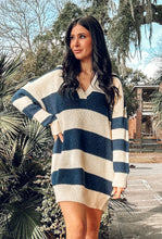 Move Striped Knit Dress | Navy