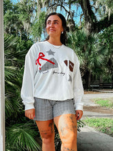 Patchwork Gameday Sweatshirt | White