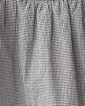 Gingham Flutter Top | Black