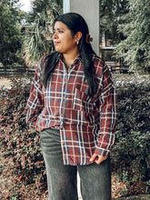 Plaid Button Down | Burgundy