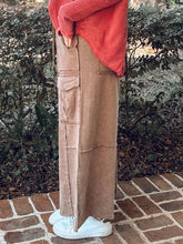 Wide Leg Cargo Utility Pants | Mocha