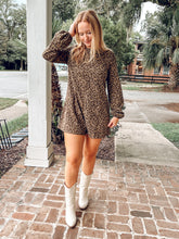 Leopard Print Long Romper | Olive