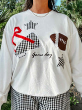 Patchwork Gameday Sweatshirt | White