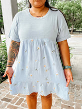 Chloe Floral Mini Dress | Blue