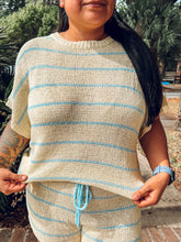 Coastie Striped Knit Set | Yellow/Blue