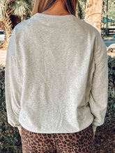 Grace Polka Dot Patch Sweatshirt | Grey