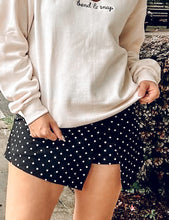 Playful Polka Dot Skort | Black