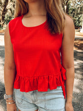 Firecracker Tie Tank | Red