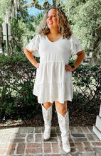 Light Up Tiered Dress | White