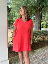 Airflow Shift Dress | Coral