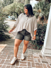 Dolman Striped Top | Mocha