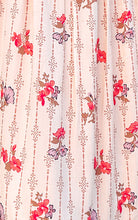 Striped Floral Maxi Dress | Peach