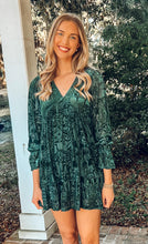 Jingle Velvet Dress | Green