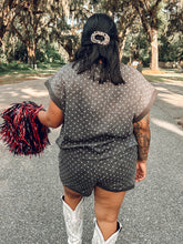 Polka Dot Shorts Set | Washed Black