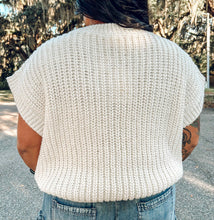 Oversize Button Down Vest | Cream