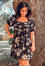 Mine Floral Mini Dress | Black