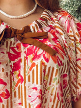 Fallon Floral Bow Dress | Brown