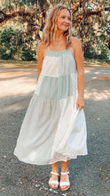 Cotton Patchwork Midi Dress | Multi