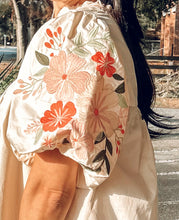 Floral Poplin Top | Cream