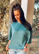 Scuba Boxy Top | Teal