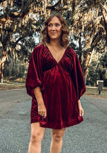 Dear Santa Dress | Burgundy