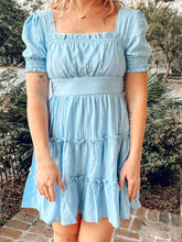 Spring Sky Mini Dress | Light Blue