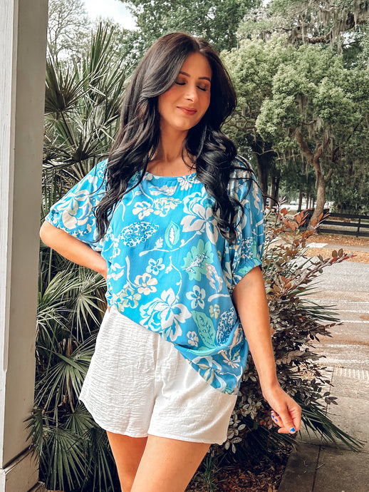 Smocked Airflow Shorts | White