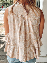 Floral Motif Top | Latte