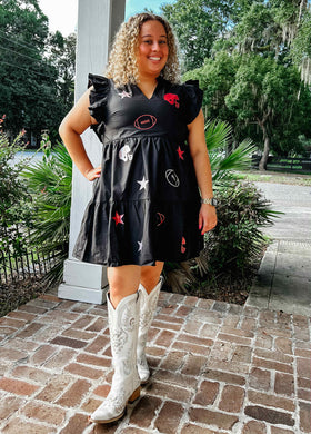 Perfect Georgia Gameday Dress | Black
