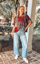 Patch Flower Oversized Knit | Rust