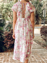 Darling Lace Up Back Dress | Pink