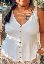 Swingy Open Back Tank | White