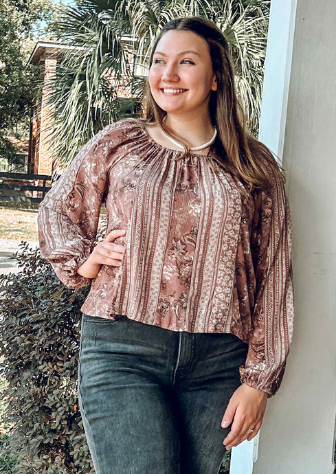 Vintage Mixed Floral Top
