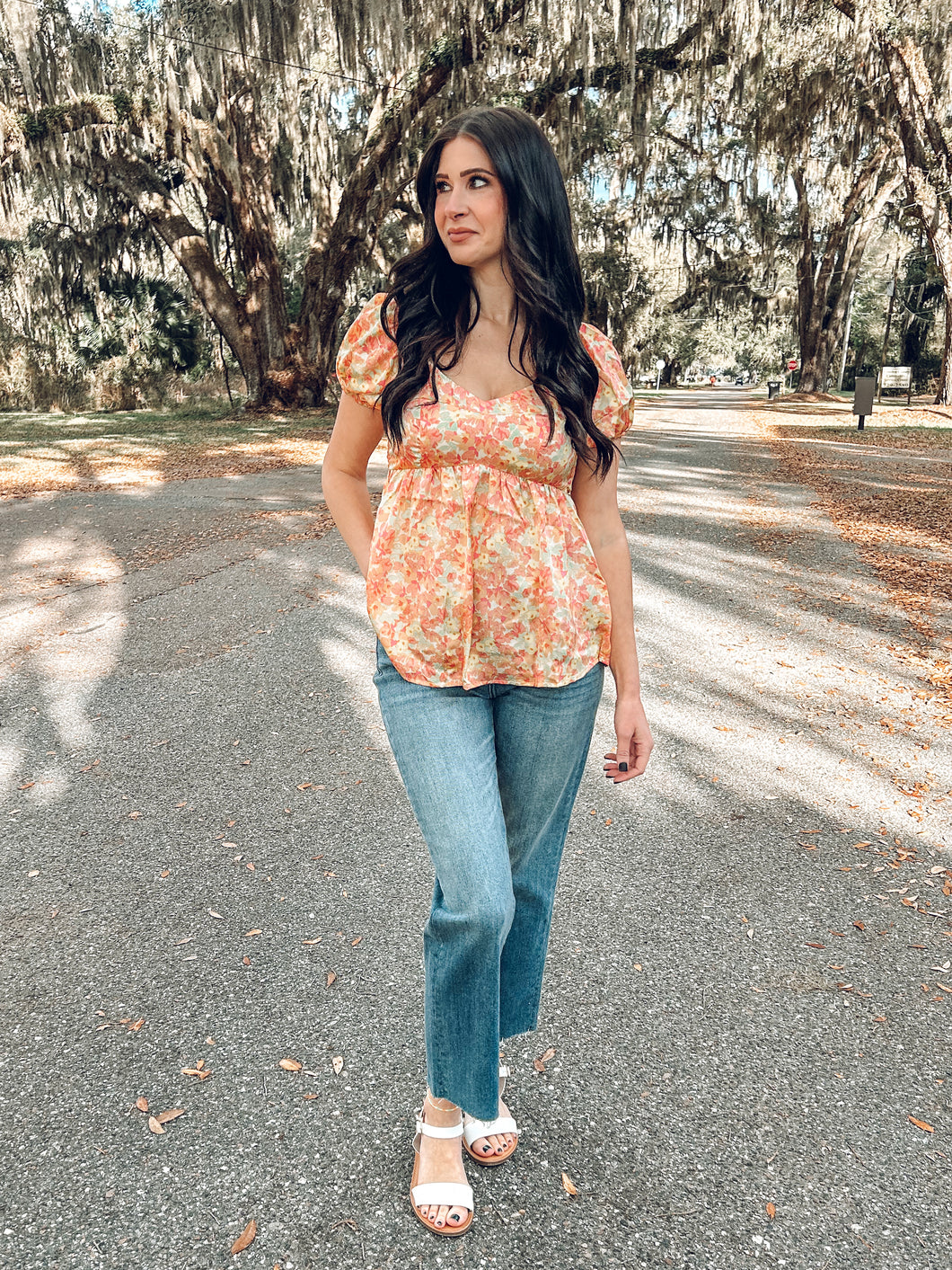 Floral Love Babydoll Top | Yellow