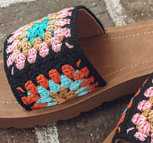 Summer Crochet Sandals | Black