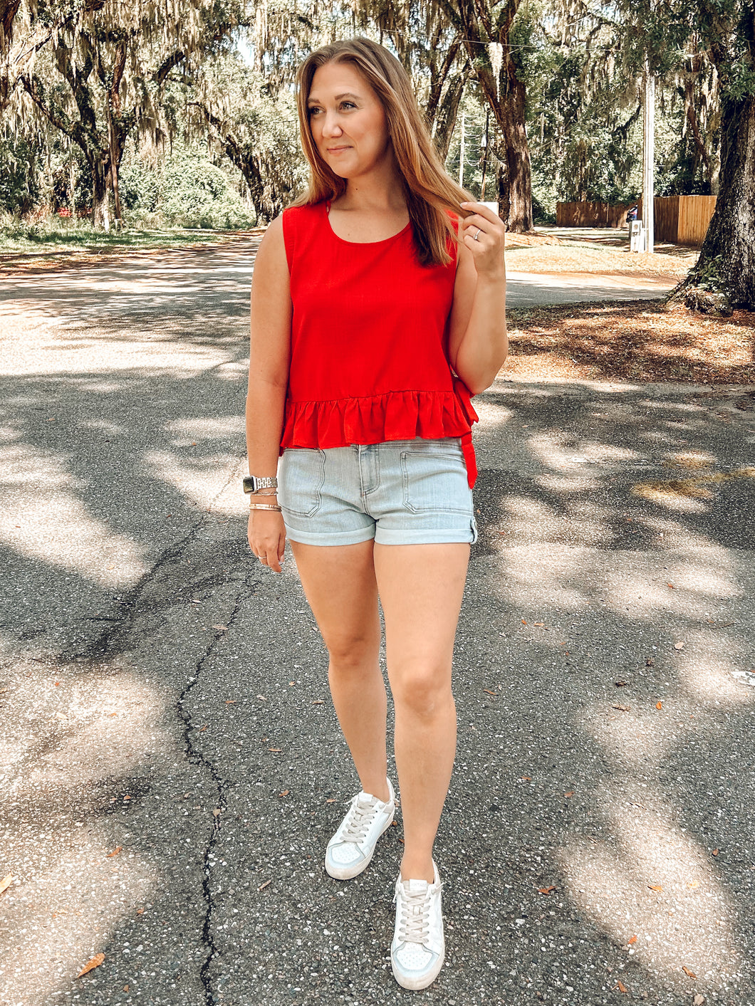 Firecracker Tie Tank | Red