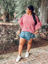 Freedom Gingham Top | Red