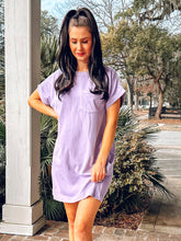 Cotton Tee Dress | Dusty Purple
