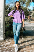 Scuba Boxy Top | Dusty Purple