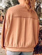 Floral Crew Neck Sweatshirt | Mocha
