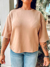 Scuba Drop Shoulder Tee | Taupe