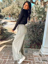 Mineral Washed Terry Pant | Olive