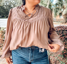 Pleasantly Coco Tie Top