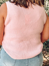 Honey Please Knit Vest | Pink