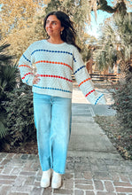 Jolly Striped Sweater | Cream