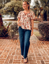 Kate Floral Bow Peplum Top