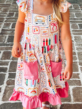 Ruffles + Scribbles Ruffle Dress