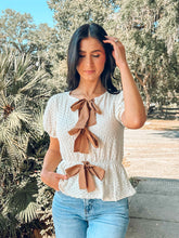 Tied With A Bow Top | Cream