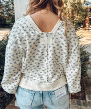 Oversize Floral Sweatshirt | White